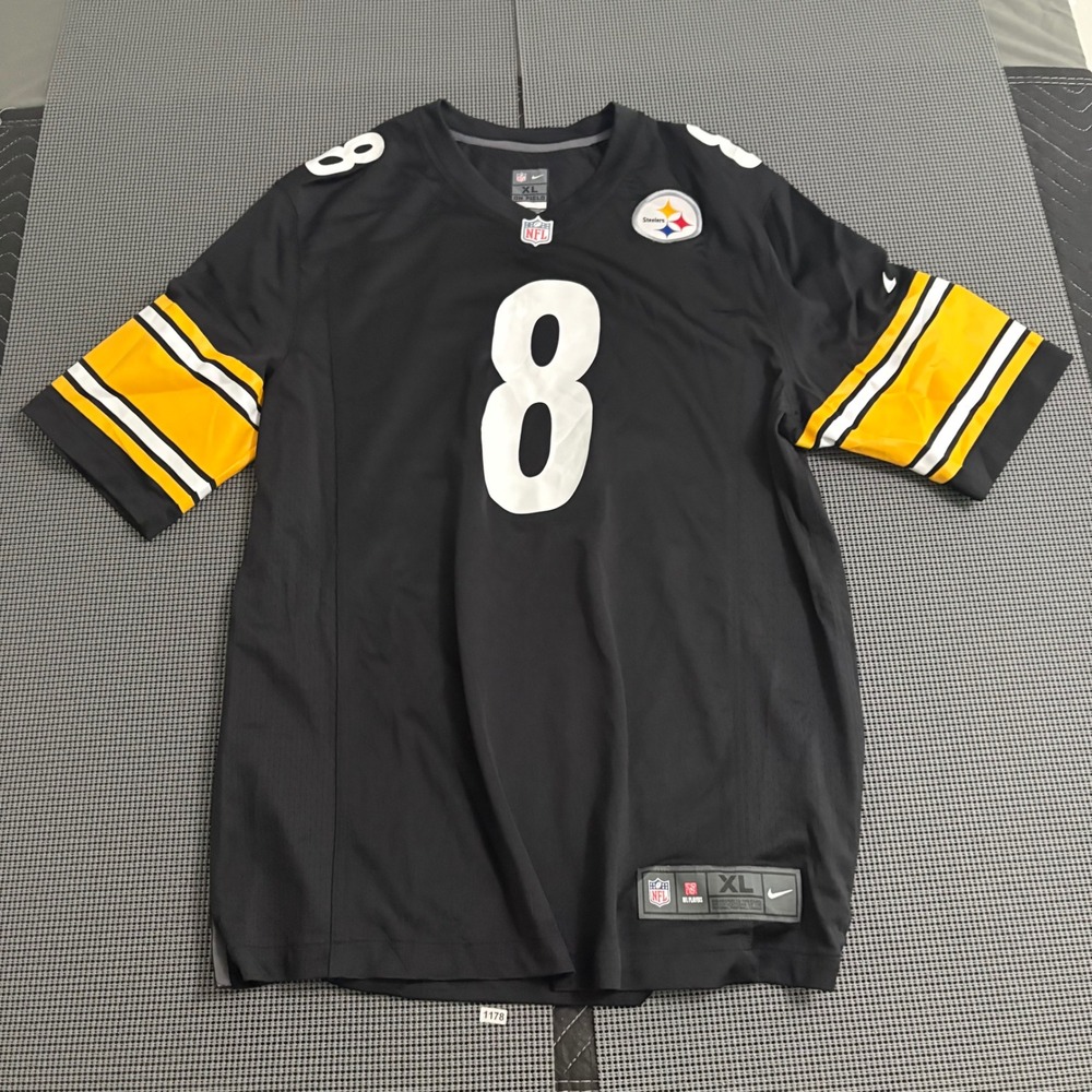 Nike Pittsburgh Steelers‎ Kenny Pickett 8 NFL Jersey Mens XL Black On Field